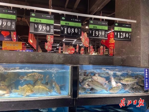 周边水产多,超市备货足,武汉市民餐桌"年年有鱼"