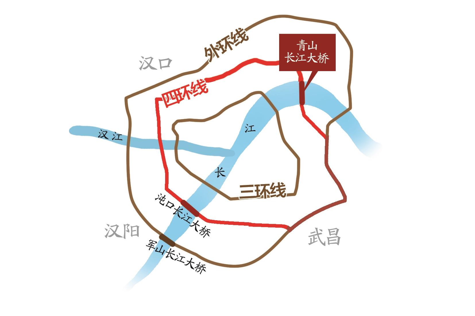 武汉四环线正式开通全线运营 148公里长的四环"画圆"