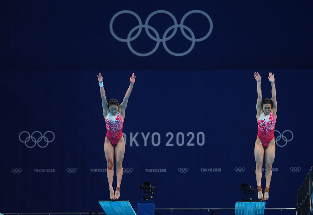 东京奥运会|中国跳水梦之队斩获女子双人3米板冠军