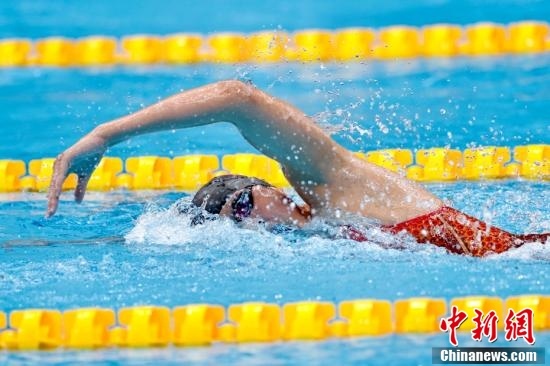 王简嘉禾获东京奥运会女子1500米自由泳