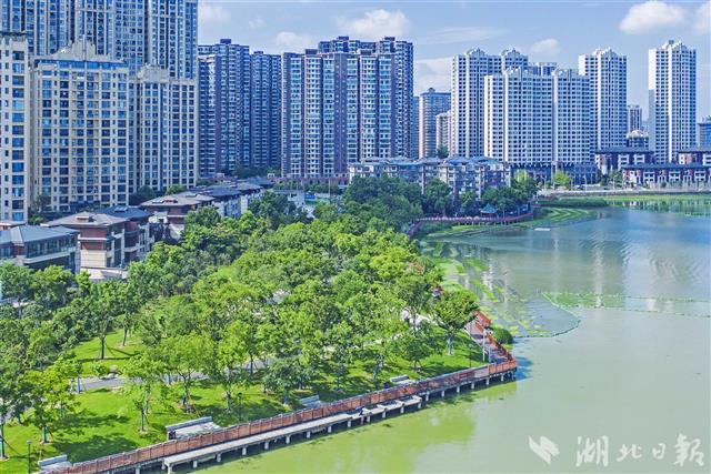 组图| 武汉南湖花溪公园成为市民新打卡地