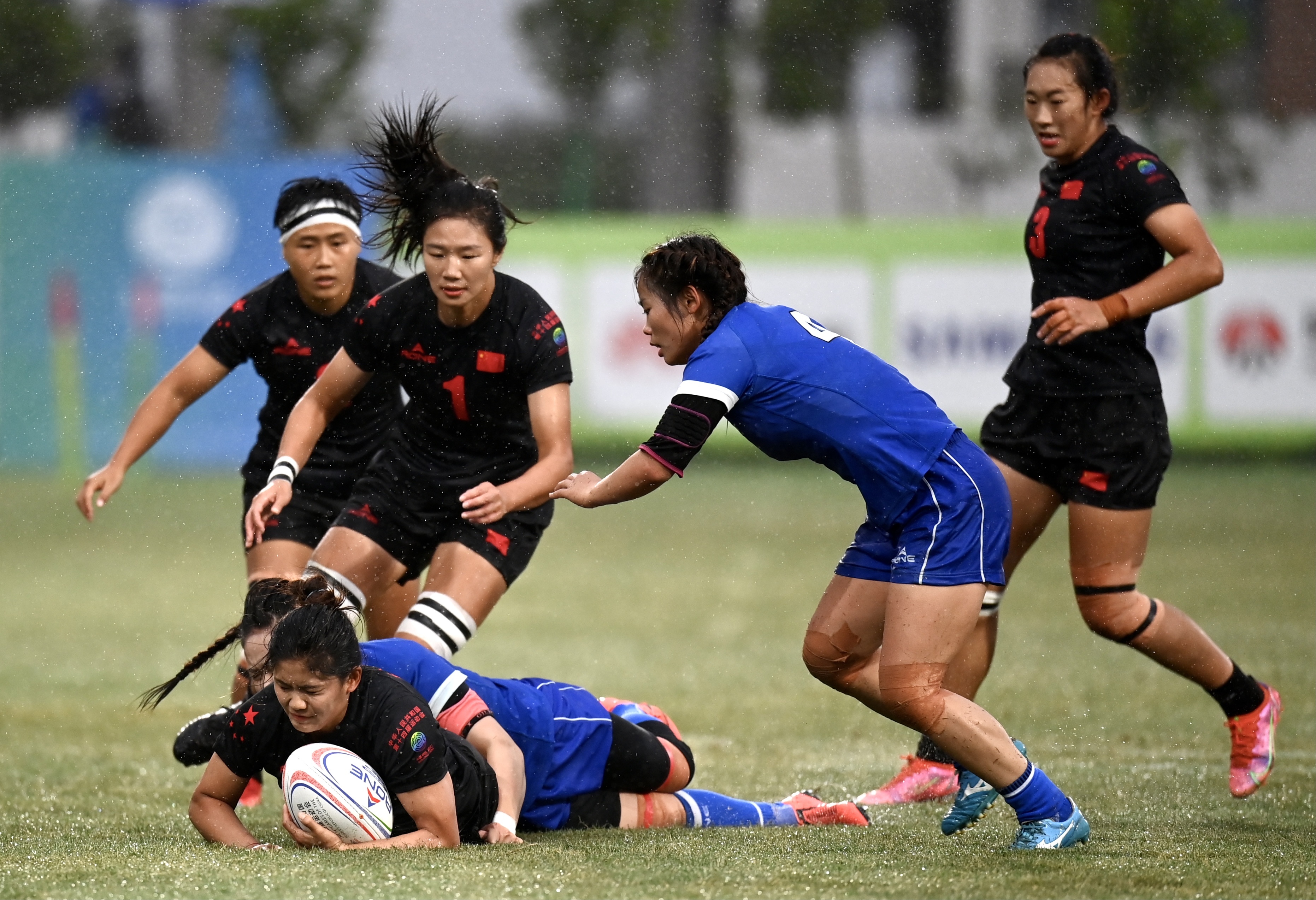 全运会:女子橄榄球决赛 奥运联合队夺冠