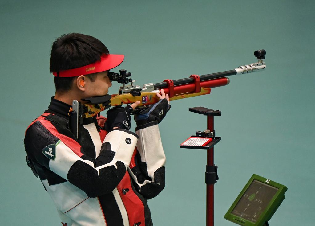 全运会-射击男子10米气步枪团体决赛:河北队夺冠