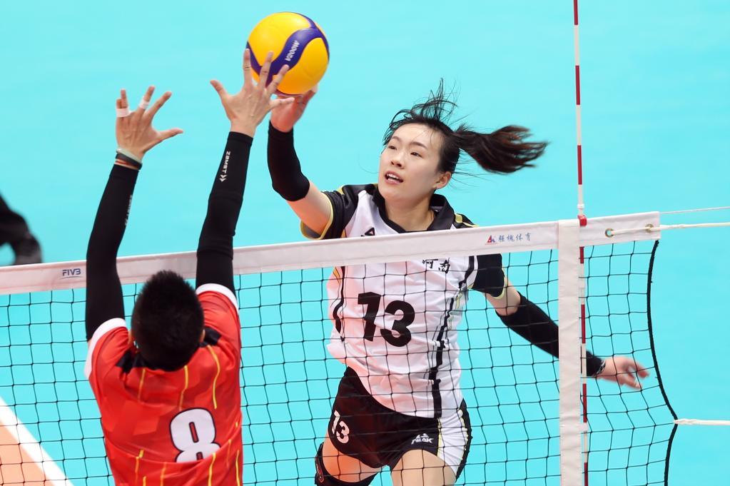 全运会-排球女子成年组循环赛:上海队胜河南队