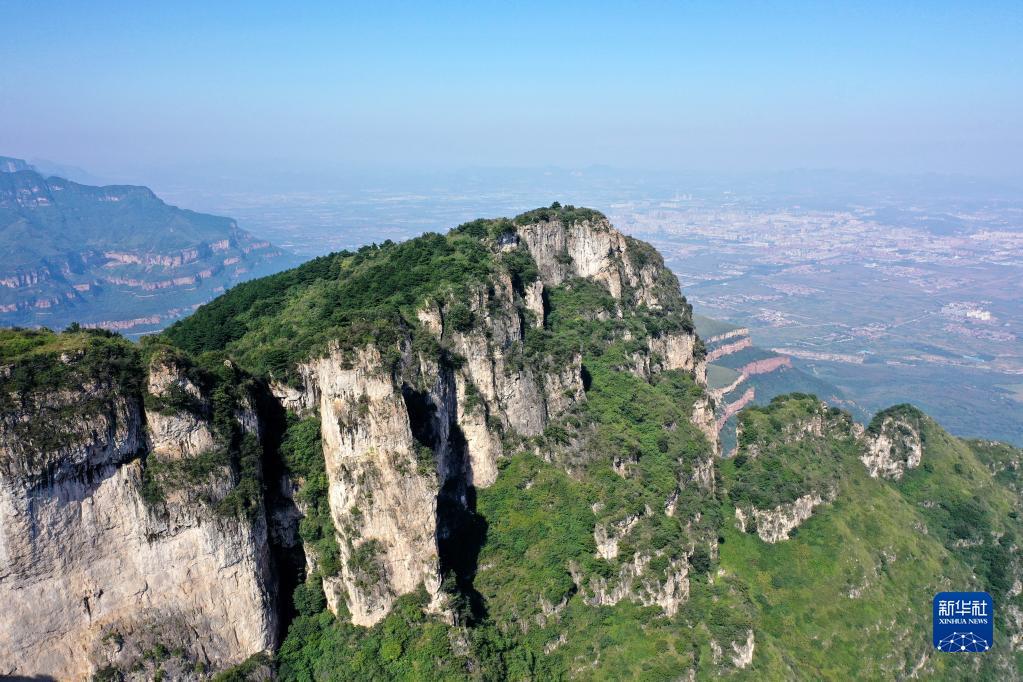 詹彦 摄 这是在平顺县玉峡关镇拍摄的太行山风光(无人机照片,9月8日摄