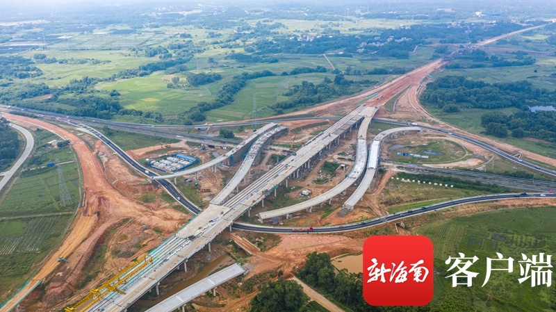 瞰海南:航拍国道g360文临公路 项目建设加速推进