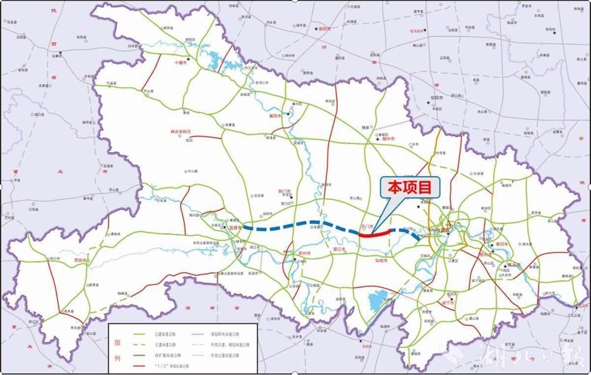 武汉至天门高速公路年内动工，武汉城市圈将全部实现高速直达