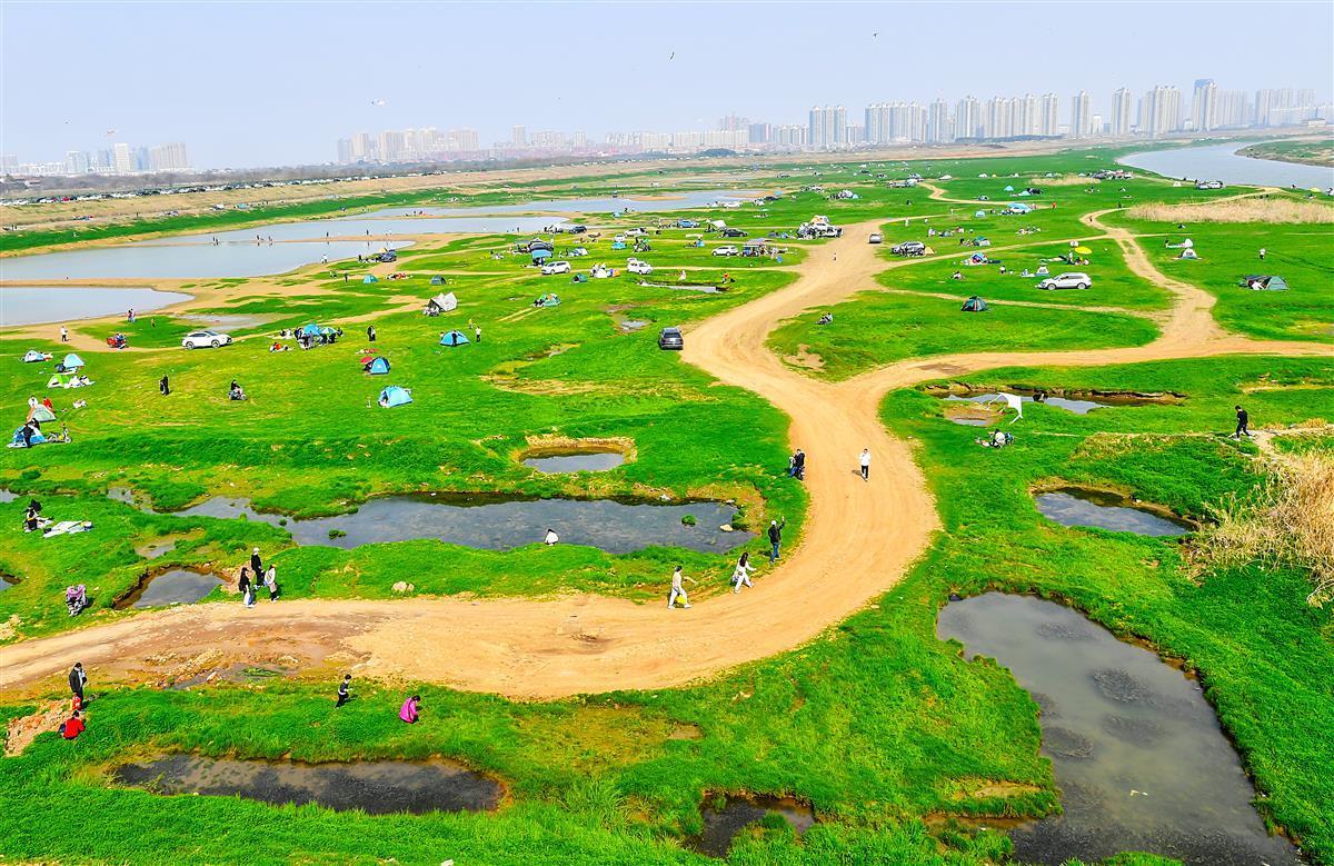 武汉盘龙城大桥湿地原生态热点旅游地等你来打卡