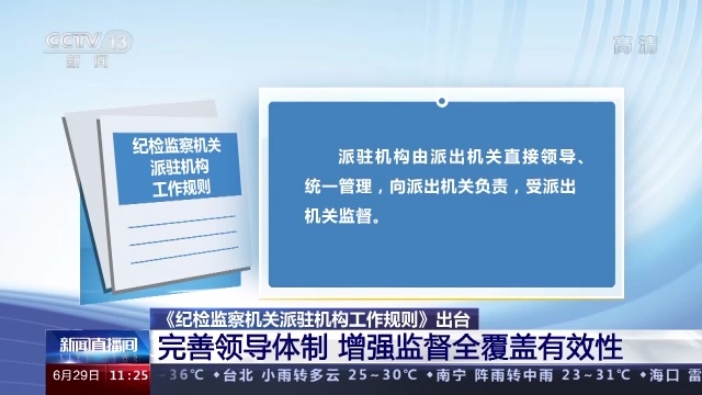 《纪检监察机关派驻机构工作规则》出台 全面规范派驻机构各项工作 荆楚网 湖北日报网 1558