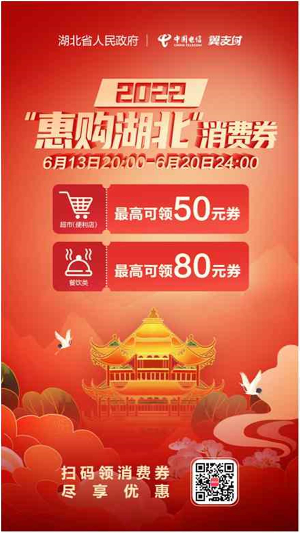 激发消费活力纾困小微企业中国电信翼支付入选惠购湖北消费券发放名单