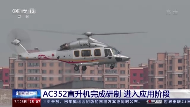 AC352直升机完成研制 进入应用阶段(图1)