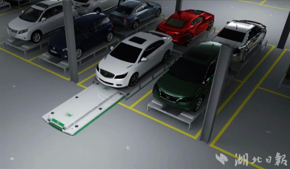 平均存取车3分钟内 在鄂央企建成亚洲最大智能搬运机器人停车楼