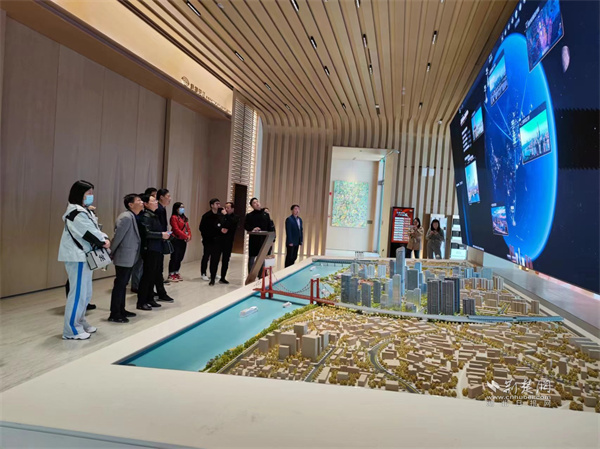 武昌区人大代表在武汉长江天地视察。.jpg