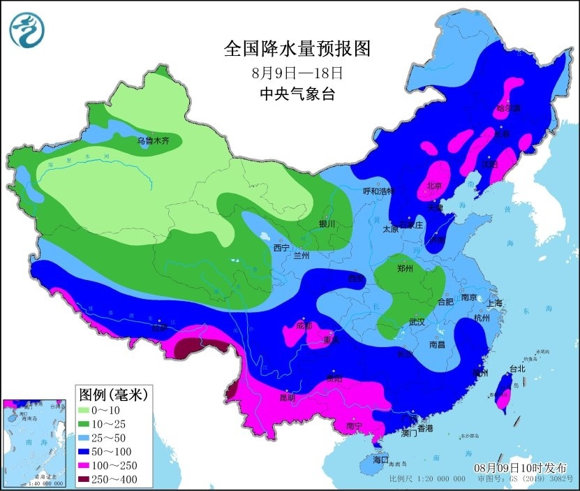 华北东北等地有强降雨过程 长江中下游等地有高温天气