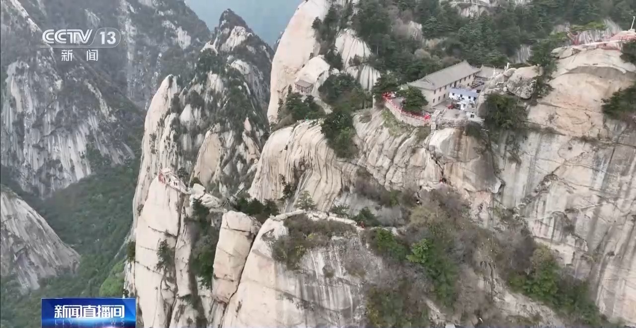 “五一”去哪儿？攀爬华山有“外挂” 雪山杜鹃醉春色