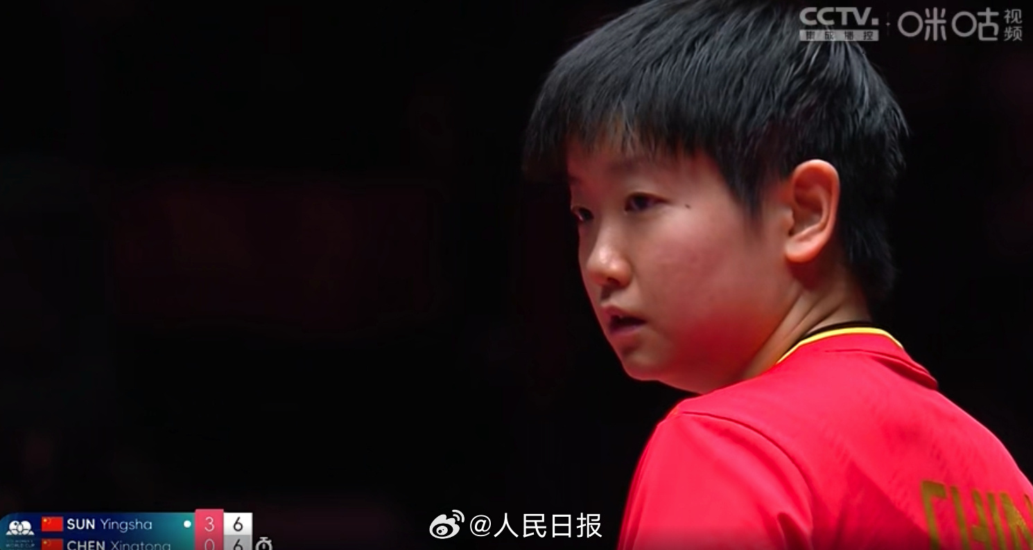孙颖莎打败陈幸同，与蒯曼会师世界杯女单决赛