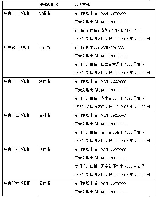 -20中央委员会检查的第五个扭曲完成了