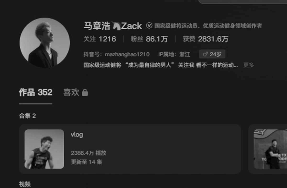 Ma Zhanghao是一位著名的健身博客作者，去世了。她