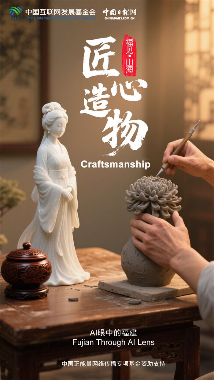 福建透过AI镜头：一天的热量 - 一天的生活和质地