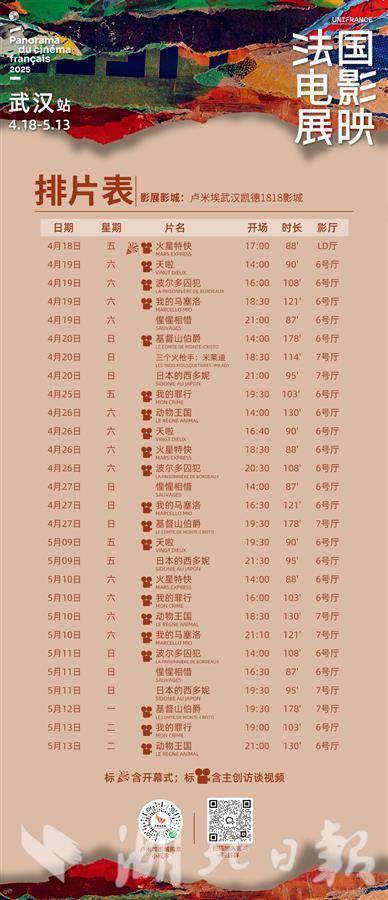 28场佳作接连上演2025法国电影展映·武汉站启幕(图2)
