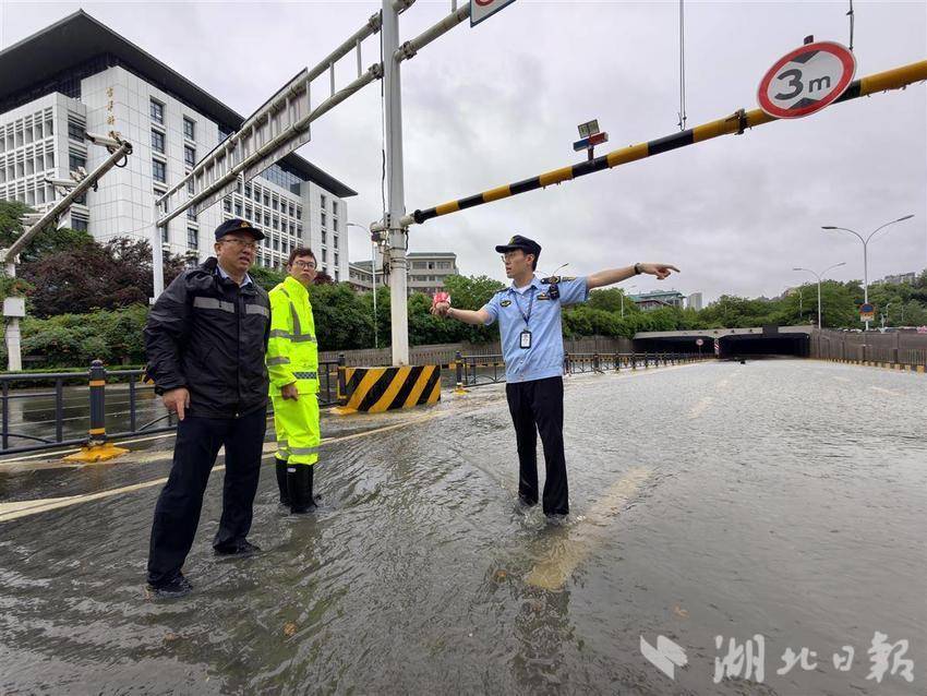闻“汛”而动 珞珈山大街紧迫抢险设防