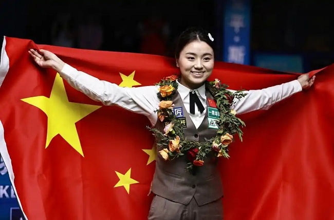 Bai Yulu扭转了全球排名第一，捍卫了女子斯诺克冠