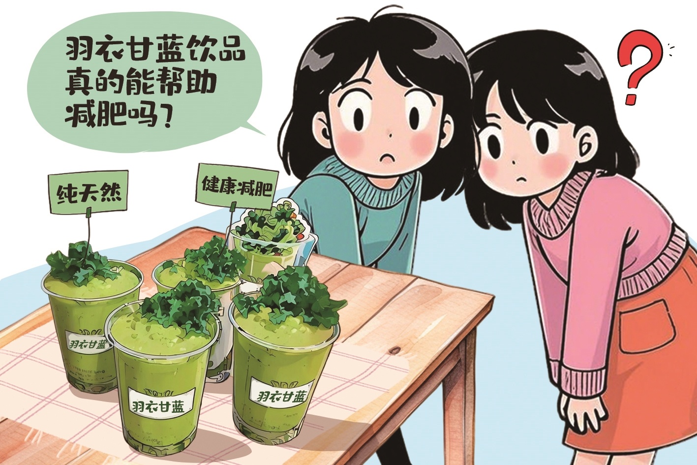 “超级食物”羽衣甘蓝饮品热销 “喝蔬菜”真能喝出小蛮腰？