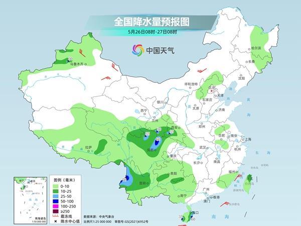 南边保持多雨格式 东北多地或迎本年首个30℃ 全国气候一览