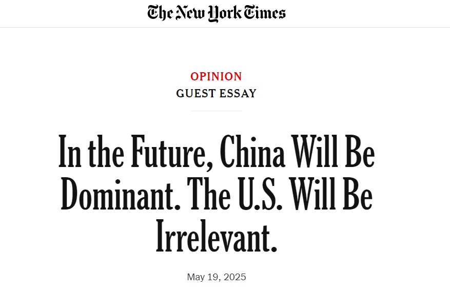 【中国正在发生的事情】美国媒体：中国的政策