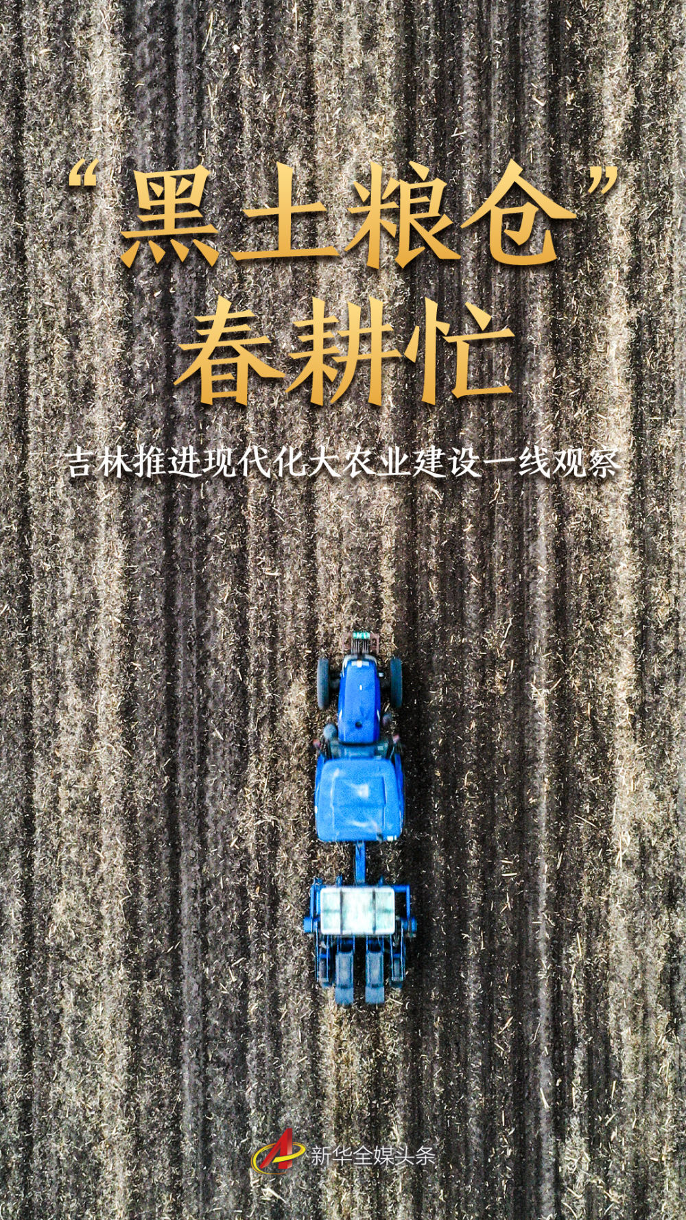“黑地面粮仓”忙于耕作春天 - 在建造现代大型