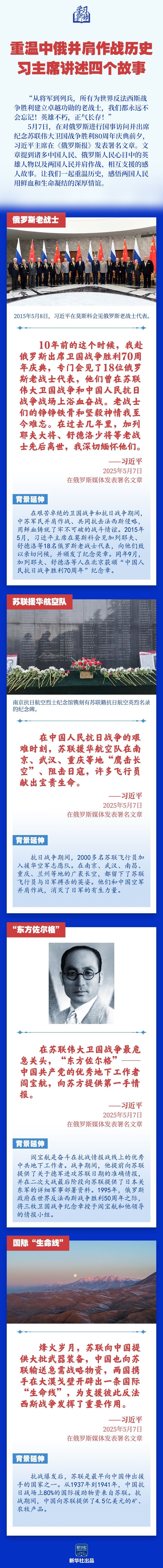 学习新语｜重温中俄并肩作战前史，习主席叙述四个故事