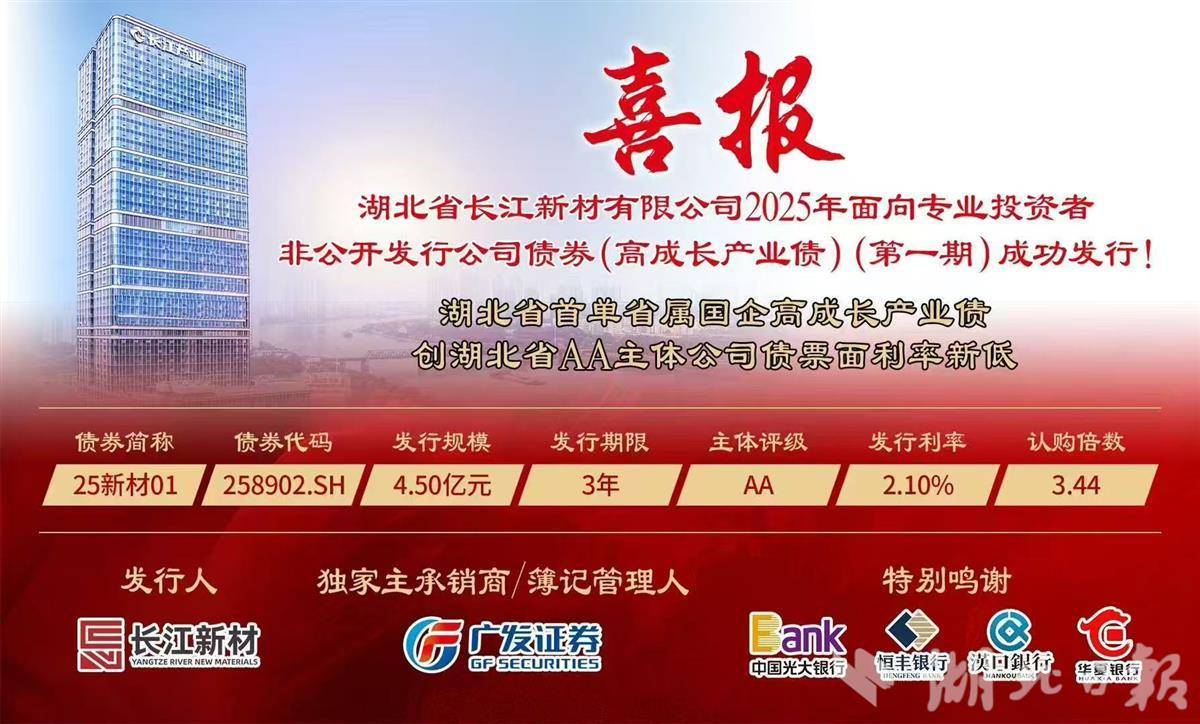 湖北省国有企业的工业债券的首次高增长已成功