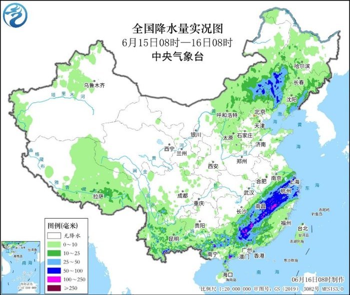 今天广东仍有强降雨 16日至18日中东部地区高温开展增多