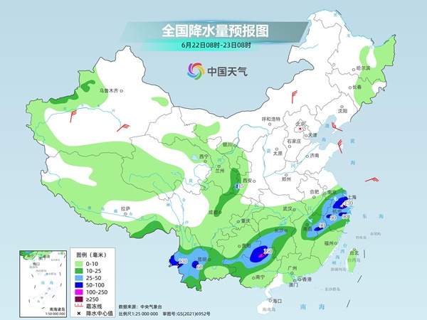 南边强降雨继续 夏至后南北方都将有高温气候