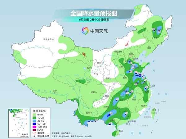 南方和其他地方仍然有大雨。