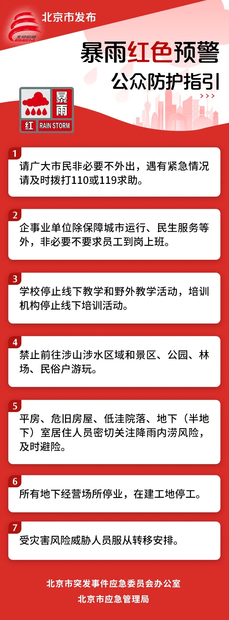 北京发出了红色警告：除非有必要，否则不要出