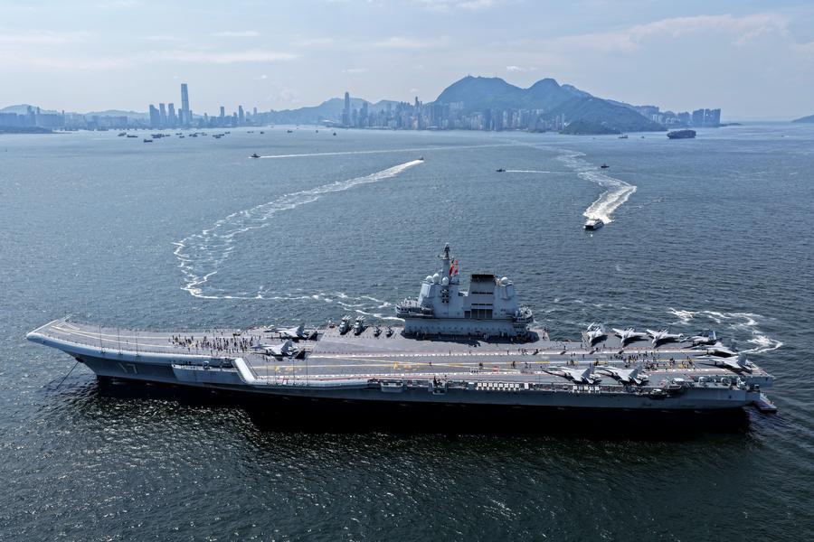 Naval fleet led by aircraft carrier Shandong concludes Hong Kong visit