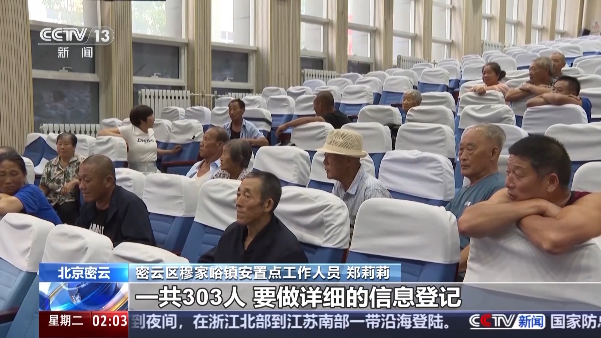 Miyun水库下方的人们被转移到安置地点。什么是生