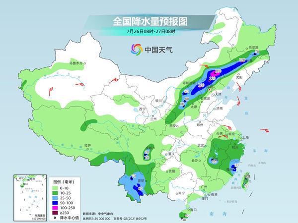 周末，中央和东方地区的雨水和热量处于同一阶