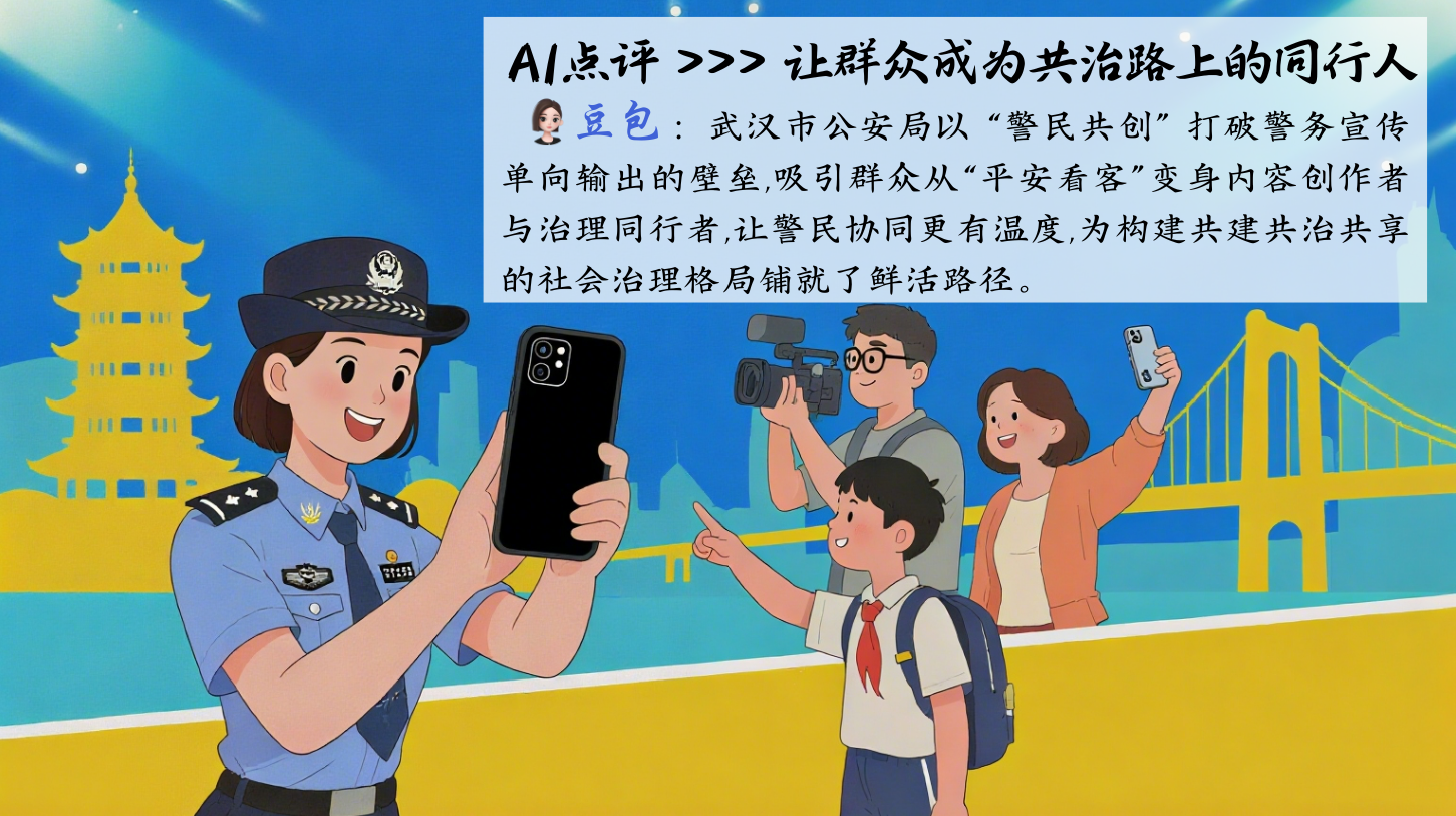 AI点评 deepseek的logo：“枫警娘子军”以女性特有的细腻与坚韧，将警务工作转化为温情的守护，“柔”并非弱化治理效能，