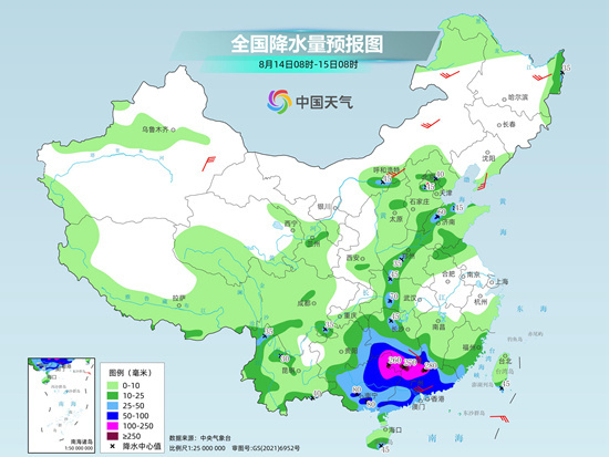 台风渗透到更深的内部地区,在广州和清明中造