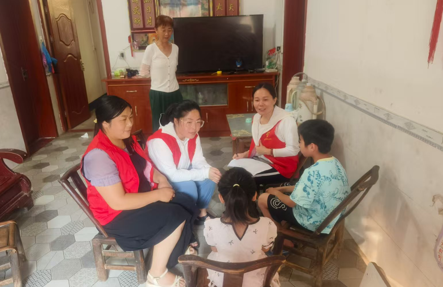 Dawu Pengdian Township：“ Love Mom”建立了一个安全的