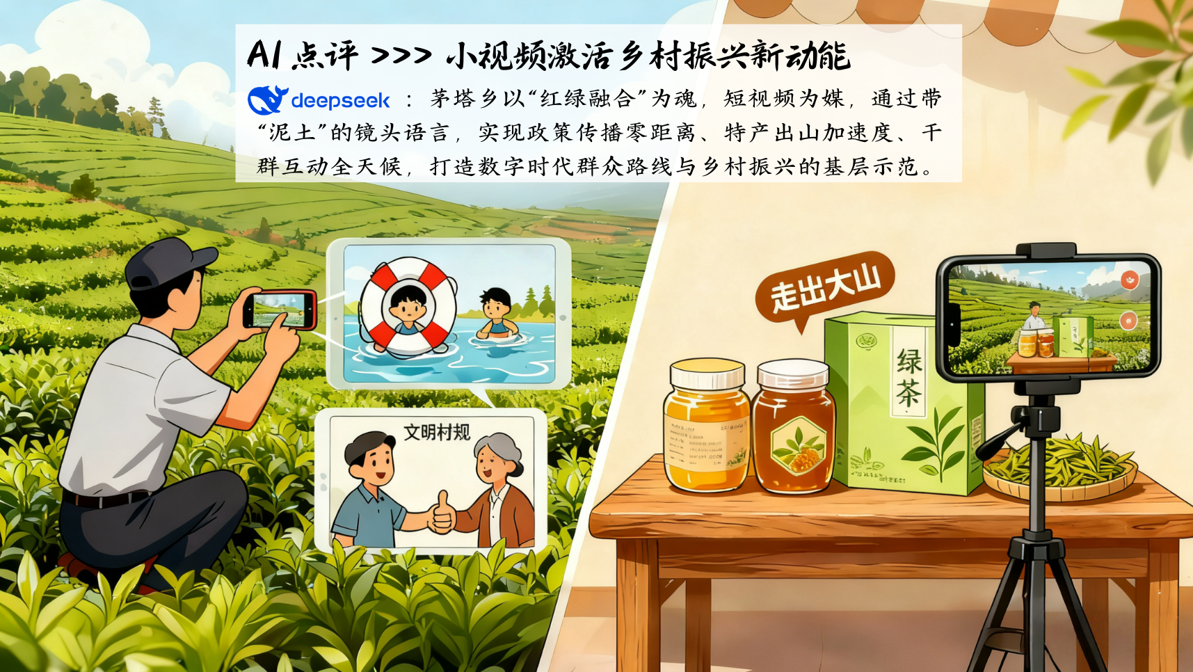 AI点评 deepseek的logo：“枫警娘子军”以女性特有的细腻与坚韧，将警务工作转化为温情的守护，“柔”并非弱化治理效能，