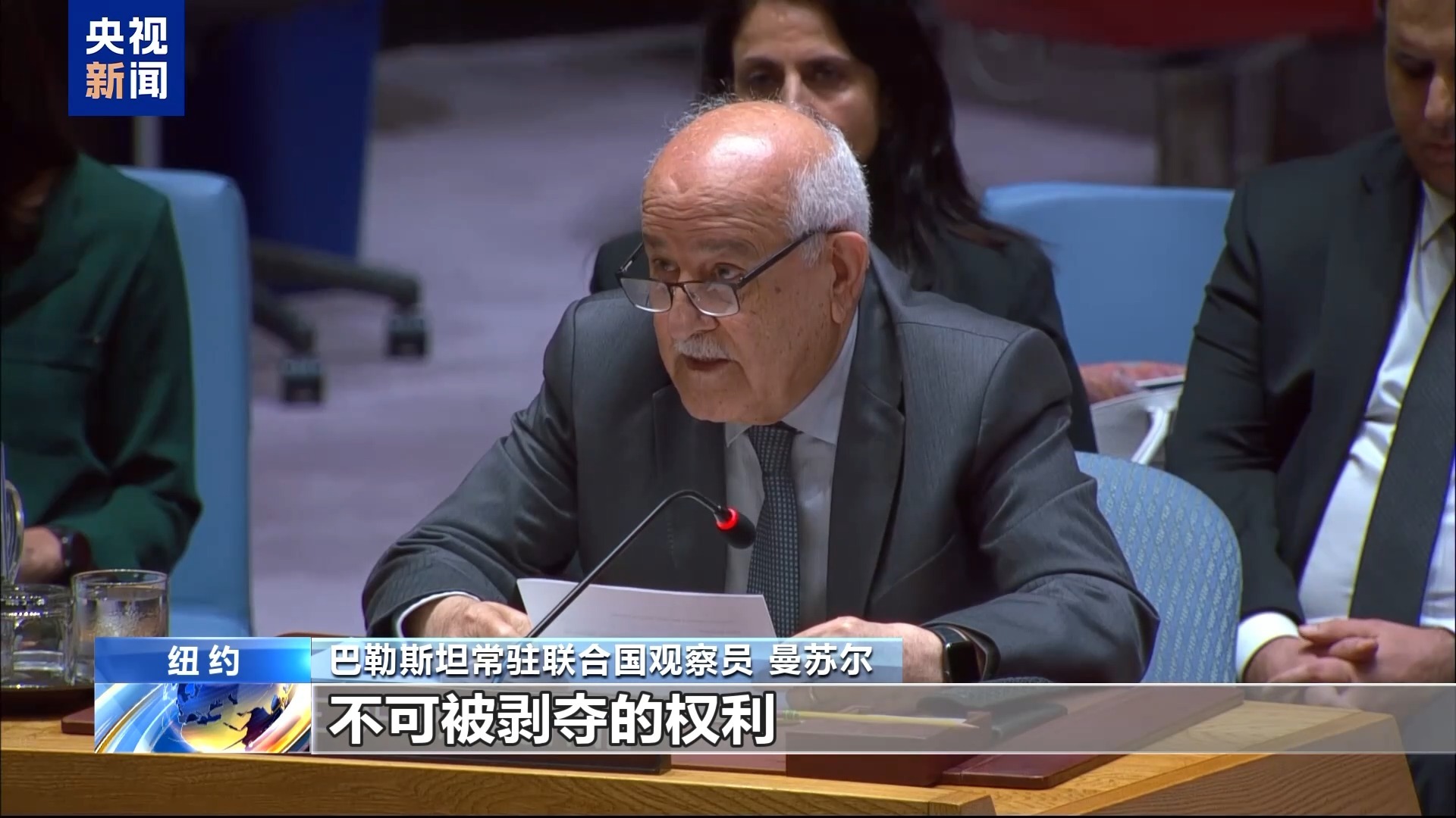 联合国安理会举行了关于巴勒斯坦 - 以色列问题