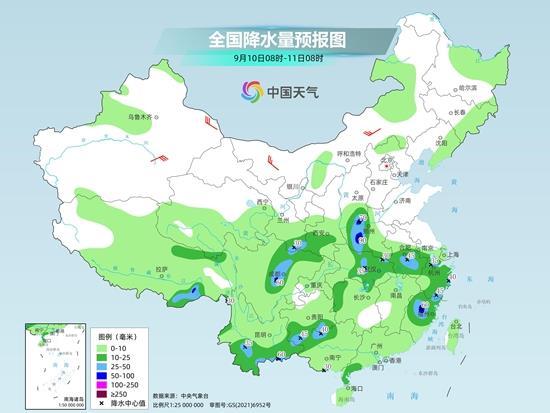北部强烈的降雨正在临近，南方的“秋虎”将在