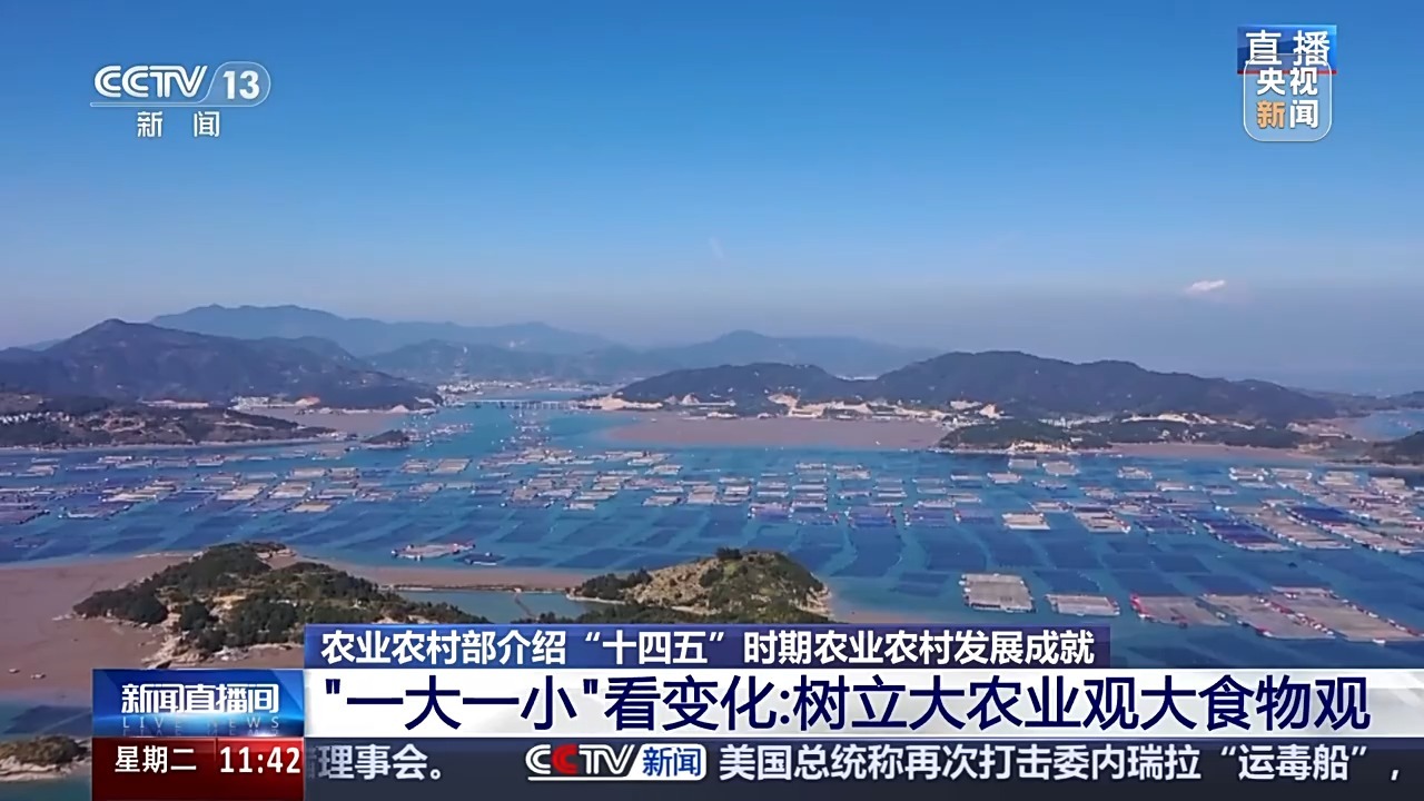 在第14五年计划中，农业和农村发展中已经进行了哪些变化和结果？一些关键字
