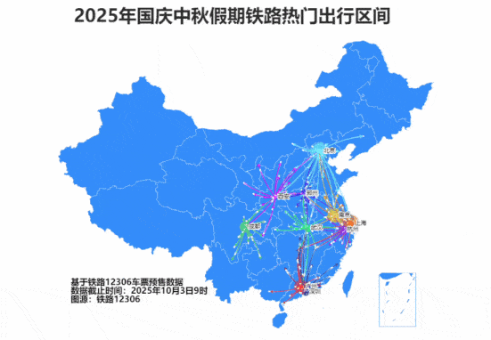 预计10月3日，国家铁路将派遣1,825万乘客