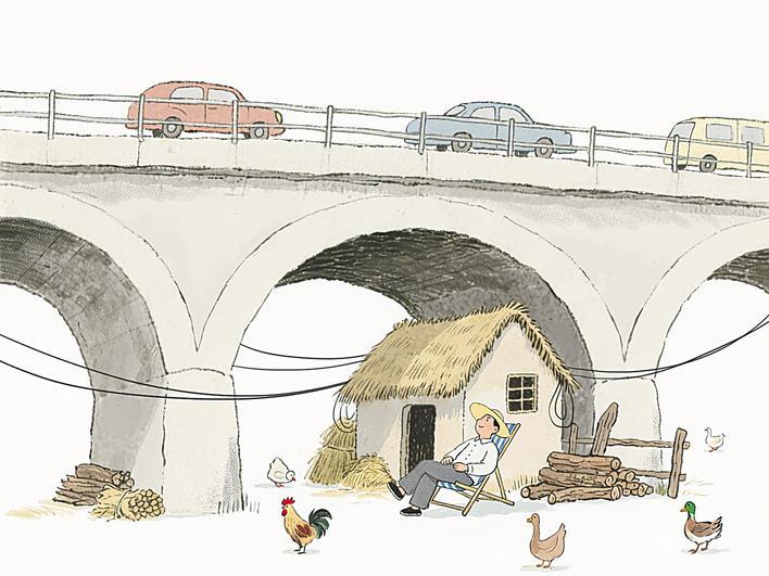 当前绘画作品：桥下不是私人空间