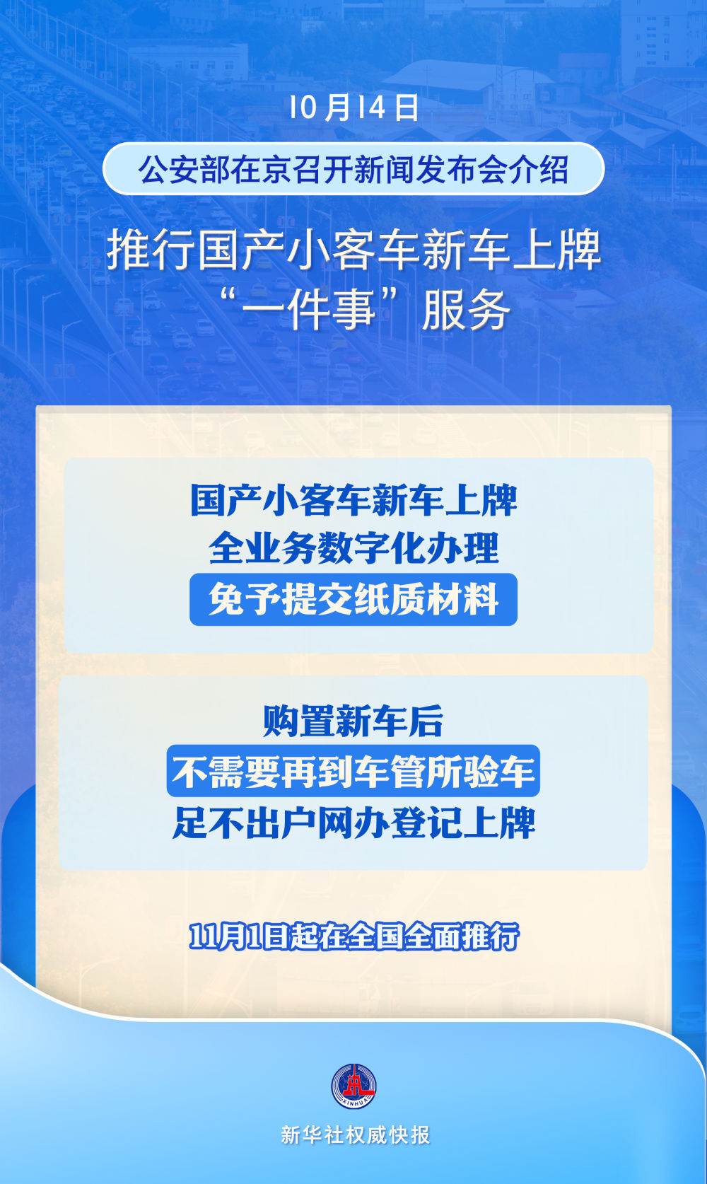新华社|方便！国产新乘用车无需在运动车