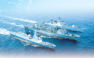 我有生以来第一次跟随战列舰护航。